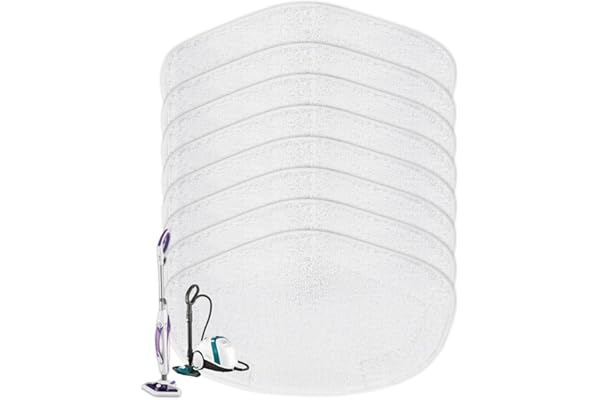 KEEPOW 8 PCS Serpillières Microfibres pour Polti Vaporetto SV440 Double, SV450, SV460, Réutilisables lingette pour Polti Nettoyeur Vapeur Vaporetto Smart 100 T, Idéal Lingettes Microfibres Lavables