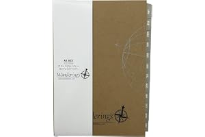 Wanderings Kalenderplanerarrefiller 2027 – Elfenbensfärgad – Tjock Månads- och Veckokalenderrefill för A5-Ringpärm, Filofax-Kompatibel – 21 x 14,2 cm (8,3" x 5,6") – Sep. 2026 – Dec. 2027