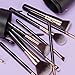 Niré Beauty 12 Makeup Brushes Set with Brush Holder and Silicone Brush Cleaner, Rose Golden + Blender