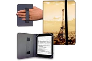 ANVAL Funda para Libro electrónico eReader eBook de 6 Pulgadas - Woxter, Tagus, BQ, Energy, SPC, Sony, Inves, Papyre, Wolder, Nolim - 6" Universal - elástico (121)