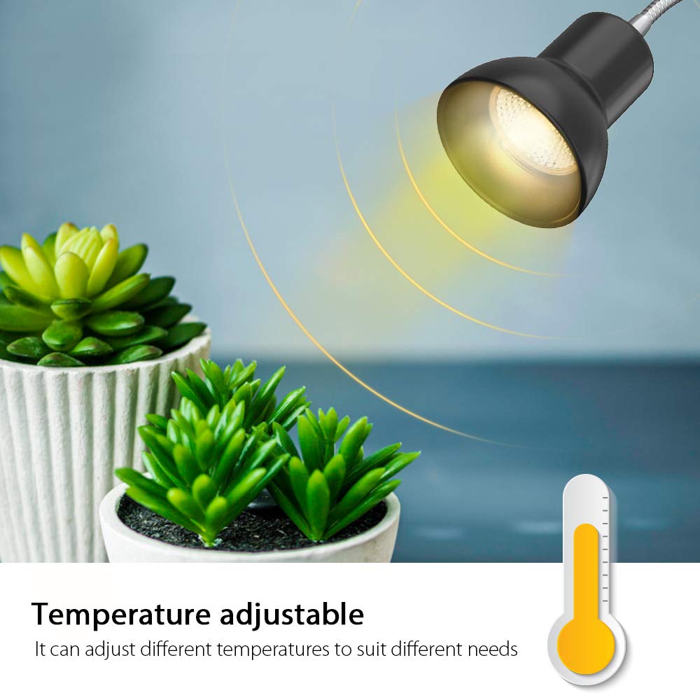 DADYPET Tartaruga Illuminazione, Lampada Alogena Calore Retroilluminazione 25W UVA UVB per Rettile Lucertola Tartaruga… - immagine 5