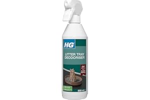 HG Cat Litter Deodorant, Natural Cat Litter Deodorizer Spray for Cat Litter Trays, Pet Friendly Cat Litter Freshener, Effective Cat Urine Odour Remover for Cat Litter Box - 500ml