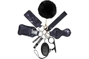 ‎OQIMAX OQIMAX Damen- und Kinder-Schlüsselanhänger-Set, 10 Stück Sicherheits Schlüsselanhänger Zubehör, Persönlichem Sicherheitsalarm Schlüsselanhänger, Sicherheitsalarm für Frauen