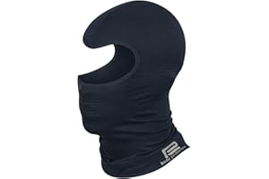 Prosske Sturmhaube Skimaske Thermo MESH Damen Herren Kinder Mädchen Jungen Skihaube Balaclava (Schwarz, XL/XXL)