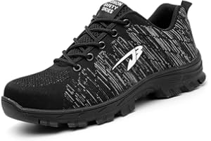 NULL-NULL Zapatos de Seguridad para Hombre,Zapatos de para Antideslizante,Transpirables Antideslizante Ligeras Comodas Trabajo Entrenador Zapatos Unisex.