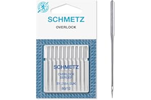 SCHMETZ Aghi per macchine da cucire | 10 Aghi overlock | SY 2054 SUK| Spessore dell'ago 80/12