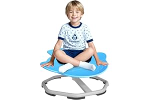 Zeplalory Sensory Spinning Chair for Autistic Kids Sensory Swivel Chair for Kids with Autism Sit and Spin Chairs for Children Teens Improve Balance &Coordination