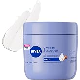 NIVEA Moisturizing Hand and Body Care Cream Smoothing 400 ml, Dry Skin, 48 Hours Intensive Moisturizing, Shea Butter