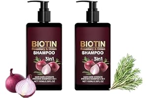 CVOPQBNY Onion & Rosemary Shampoo for Hair Growth, Biotin Shampoo Treatment for Stronger, Moisturizes Scalp Strong Hair Roots, Hair Care Moisturize Clean 3 In 1 for All Hair Types (2)
