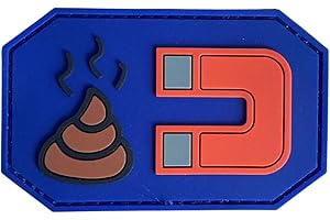 ‎POLIZEIMEMESSHOP polizeimemesshop Scheiße Magnet 3D PVC Patch mit Klett - Magnet