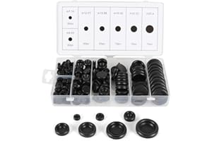 KINDPMA 170 Pezzi Passacavi in Gomma 18 Misure Passacavo Gomma per Pressacavi Auto Anello di Tenuta Cablaggio Guarnizione in Gomma M7, M9, M12, M15, M19, M22, M25