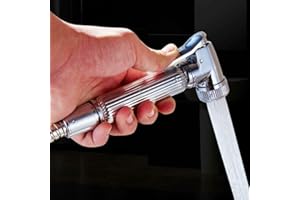 DEALBOX Bidet Spray Muslim Shattaf Hand Held Bidet Sprayer Stainless Steel Portable Bidet Toilet Taps Kit for Bathroom Cloth Diaper Pet Washer Toilet Shower Sprayer Head Personal Hygiene
