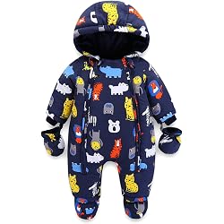 Manteau D'Hiver Filles JiAmy - Veste Chaude Avec Capuche Fourrure Amovible, Doublure Polaire, Gants Inclus, Taille 3-10 Ans