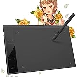 VEIKK A30 10x6 Inch Drawing Tablet Graphics Tablet with Battery-free pen, 8192 Professional Levels Pressure, 4 touch keys and