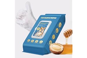 COLDCHILL 20 Stück Haustierhandschuhe, Reinigungstücher für Hund und Katze, Fellgesicht, Ohr, Auge, Pfoten, Reinigungstücher für die tägliche Pflege und Reisen, kein Ausspülen, sanft, verdickt