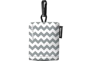 ALPINE INNOVATIONS SPUDZ Classic | Microfiber Cloth Screen Cleaner and Lens Cleaner | Open Bottom | Gray Chevron | 10 x 10 Inches