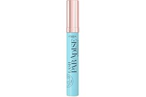 L'Oréal Paris - Mascara Volume Waterproof - Convient aux Yeux Sensibles - Formule à l'Huile de Ricin Nourrissante - Lash Paradise - Teinte : Noir Waterproof - 6,4 ml