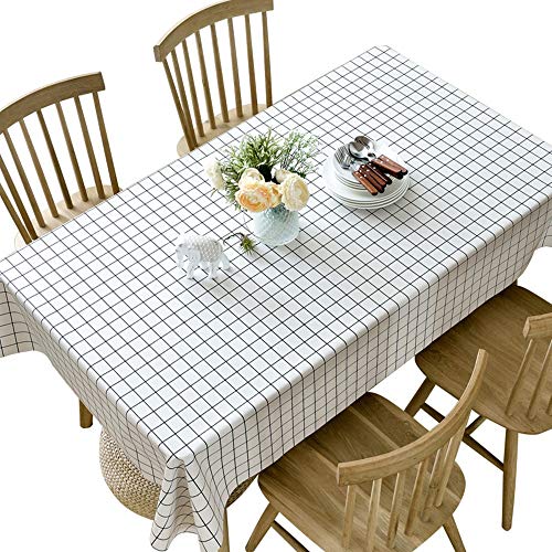 Steaean Tablecloth simple tablecloth waterproof and oilproof anti-scalding disposable tablecloth coffee table pvc tablecloth cotton linen small fresh fabric
