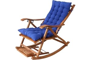 UWOBTN Cojín Reclinable para Tumbona, 120x48/150x48cm Cojines para Silla Mecedora, Exterior Reclinable Colchoneta Tumbona ,Cómodo Cojín de Sofá para Jardín, Piscina, Playa, Terraza y Balcón(G,120x48x8cm)