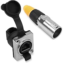 Adattatore RJ45 90° Per Montaggio A Pannello - CAT5E/CAT5 Femmina A Femmina - Foto 2