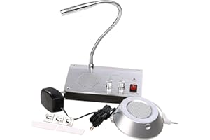UHPPOTE Système de Haut-Parleur interphone bidirectionnel Anti-interférence sans Bruit pour Banque, Bureau, Station de Magasin, fenêtre, Microphone, Sortie Audio, interphone, système de Haut-Parleur