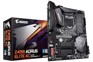 GIGABYTE Z490 AORUS Elite AC Intel LGA 1200 ATX Motherboard (12+1 Phases, Intel 2.5GbE LAN, HDMI, USB 3.2 Gen2, USB Type-C, RGB Fusion 2.0)