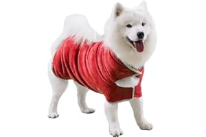 Gimilife Dog Towel, Ultra Soft Dog Drying Coat, Super Absorbent Dog Towels for Drying Dogs, Microfibre Dog Towel, Luxurious Dog Drying Robe Dog Dressing Gown for Small Medium Large