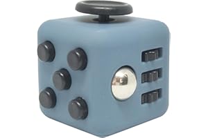 DANIO 6 Sides Fidget Toys Cube Stress Anxiety Relieve Toy Great for Children and Adults with Autism (Black)
