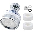 Faucet Water Filters with 2 Filter Cartridges, 360 Degree Rotating Sink Faucet Filter,Carbon Water Purifier Filter Cartridge Water Tap Removes Chlorine Fluoride Heavy Metals Hard Water