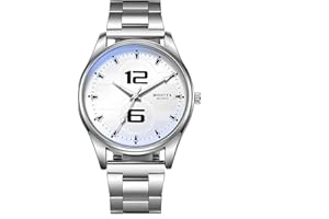 ACKSSI Men's Wrist Watches, Analog Quartz Watch for Men, Luxury Casual Classic Men's Watch with Stainless Steel Strap