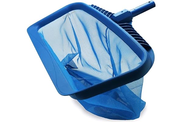 Épuisette De Piscine À Mailles Fines, Épuisette De Piscine sans Manche, Facile À Pelleter Les Bords, Épuisette Professionnelle pour Nettoyer L'étang La Piscine Le Parc Aquatique (43cm)