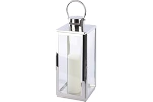 ‎SEVICO SEVICO Laterne XXL 25 x 25 x 77 cm Gartenlaterne Metall Windlicht Laterne Kerzenhalter Kerzenleuchter Kerzenständerr für Outdoor Wohnzimmer Garten Balkon Innen Indoor