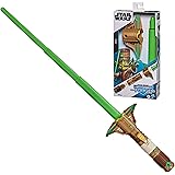 Star Wars Lightsaber Forge, Spada Laser Giocattolo di Yoda, di Colore Verde, allungabile, Giocattolo per Gioco di Ruolo Perso