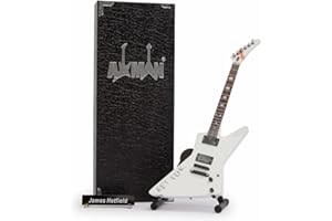 AXMAN James Hetfield – Réplique de Guitare Miniature - Cadeaux de Musique - Ornement Fait à la Main