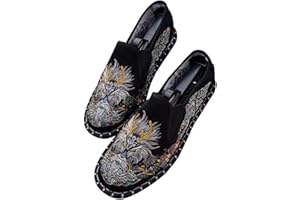 CAIJ Embroidered Shoes Kung Fu Tai Chi Shoes Unisex Chinese Cloth Shoes Slip On Martial Arts Shoes