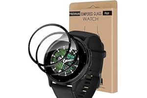 Cable Leader 2 Stück Schutzfolie für Panzerglas für Garmin Venu 3/Venu 4 45mm, Sensible Berührung, Frei von Kratzern Schutzglas, Anti-Öl, 0.15mm Hoch Definition Garmin Venu 3 Displayschutzfolie