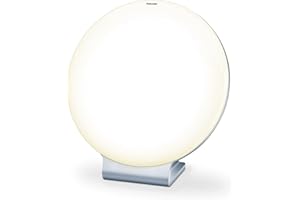 Beurer TL 50 Lampe de luminothérapie - 10 000 Lux - Simulation de la Lumière du Jour pour le Bien-être - Argent/Blanc