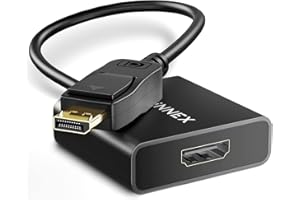 FOINNEX Adattatore DisplayPort a HDMI, 4K 60Hz Convertitore Display Port a HDMI, Adapter DP 1.2 a HDMI 1.4 per Laptop PC a TV,Monitor,Proiettore, AMD Eyefinity Gioco fino a 6 Schermi