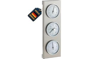 TFA 20.2034.02 vit skala 3 urtavla utomhus analog barometer väderstation