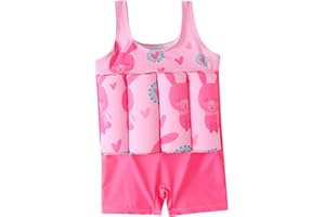 Allence Enfants Bébé Combinaison Flottante Maillot de Bain Une Pièce avec Flotteurs Ajustables Été Costume pour Natation Débutant Garçons Filles