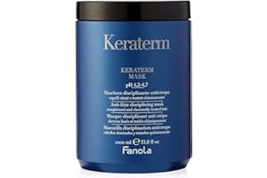 FANOLA Mascarilla Keraterm Keratina - Disciplinadora Anticrespo - Cabellos Desrizados Tratados Químicamente, Cranberry, Lavanda, 1000 Mililitro