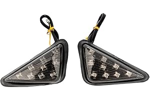 GORGERI motorbike led indicator lights//Turn Signal Light,2Pcs Motorcycle Amber LED Signal Lamp 12V Euro Triangle Flush Mount Turn Signal Lamp For Motocycle Driving Lighting