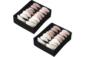 HAIERDIDI Organizador de cajones de 2 unidades, caja de almacenamiento, organizador de armario, cajón, sistema de organización, cajas de almacenamiento, 7 celdas, cajón, sujetador, organizador para ropa