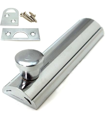 SISI UK® 75mm Door Bolt, Polished Chrome Barrel Door Bolt Lock, Door - View #11