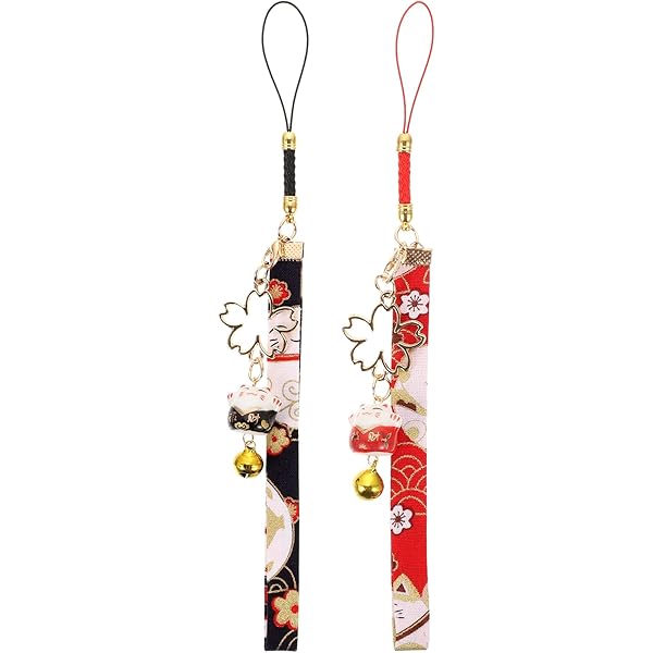 Pendentif Japonais Pour Téléphone Maneki Neko : Chat Porte