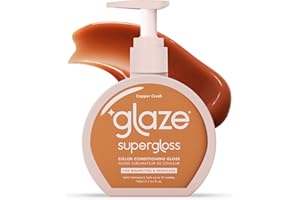 Glaze Supergloss Color Conditioning Gloss – Hydrating Semi-Permanent Color Hair Gloss & Shine Boost – Color Depositing Mask - Vegan, Cruelty-Free – 190ml - Copper Crush - Bright Copper