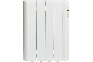 Haverland RCE4S - Radiateur électrique à inertie fluide caloporteur 600 W, design compact, utilisation 1-6h/jour, jusqu’à +/- 8 m², Blanc