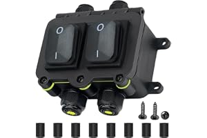 MKBKLLJY IP68 vattentät inline-sladdbrytare DPST AC 16 A 250 V/20 A 125 V/110 V 4-polig 2-positions vippströmbrytare för utom