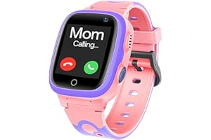 JOYMENT Kids Smart Watch LBS Tracker,Smartwatches for Children Kids with SOS Anti-Lost Math Game Call Camera Touch Screen Game Alarm for Boys and Girls