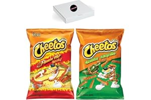 CANDYLAND SWEETS Cheetos Flamin Hot Crunchy & Cheddar Jalapeño Crunchy 8oz/226g (Mix pack of 2)